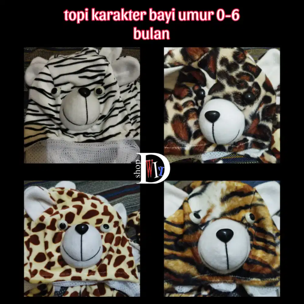 Topi bayi umur 0-6 bulan