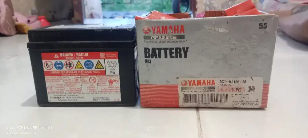 aki bekas motor honda beat 5ah