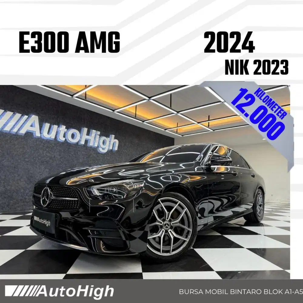DP10% [Km12.000] E300 AMG 2023 Black Reg 2022 #AUTOHIGH