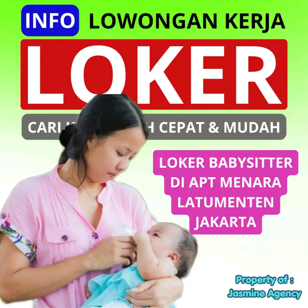 Loker khusus babysitter di jakarta
