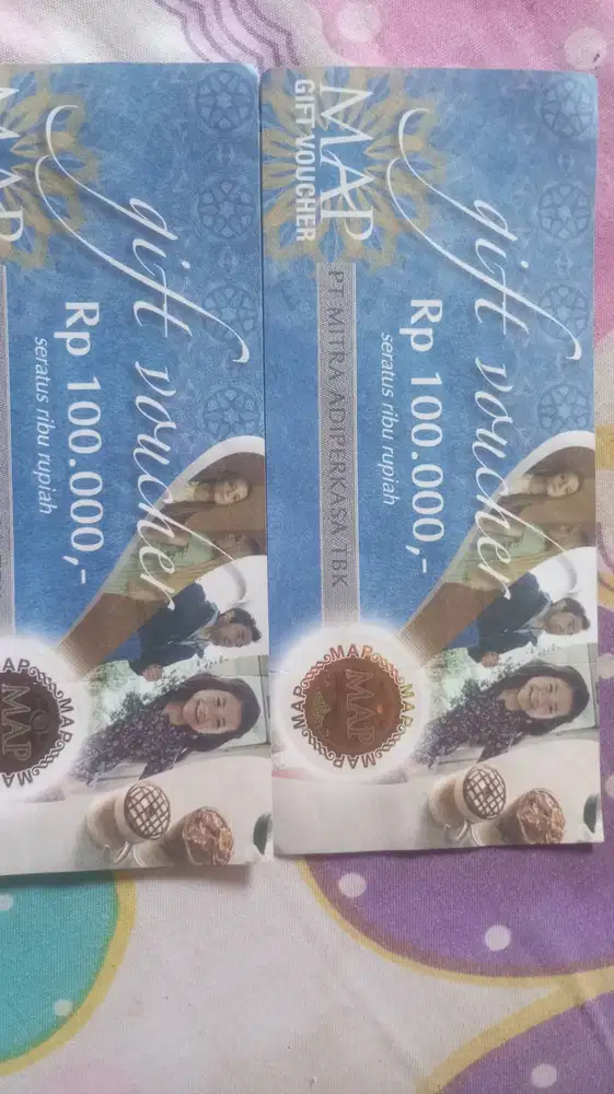 150k Untuk 2 voucher MAP