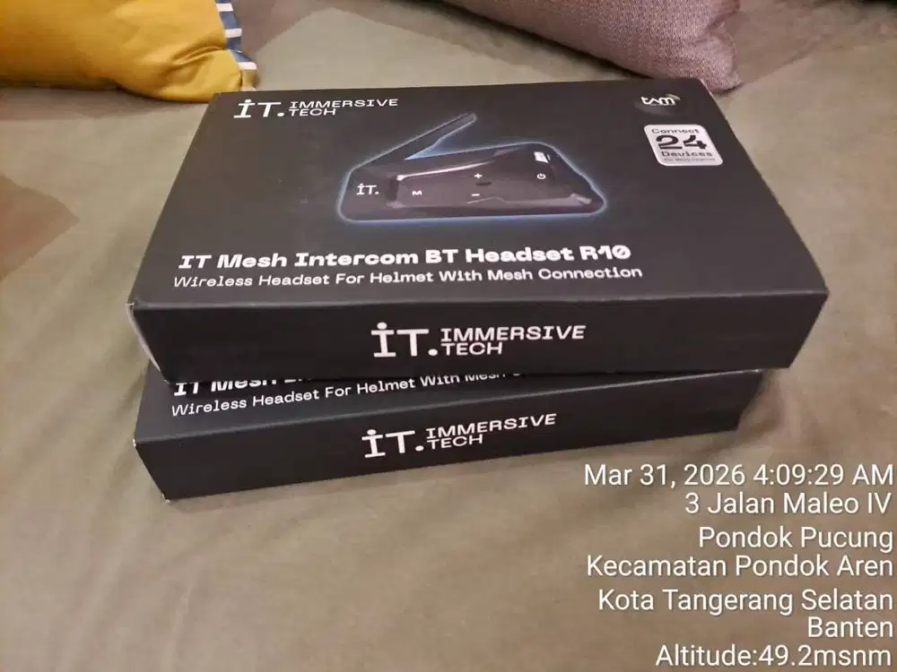 IT R10 Mesh Intercom Bluetooth ORIGINAL Headset - Garansi Resmi TAM