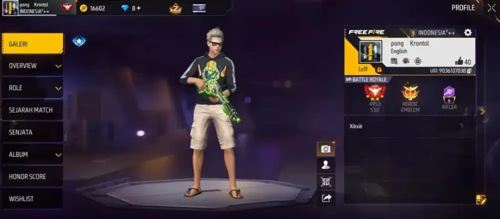 jual akun ff murah meria