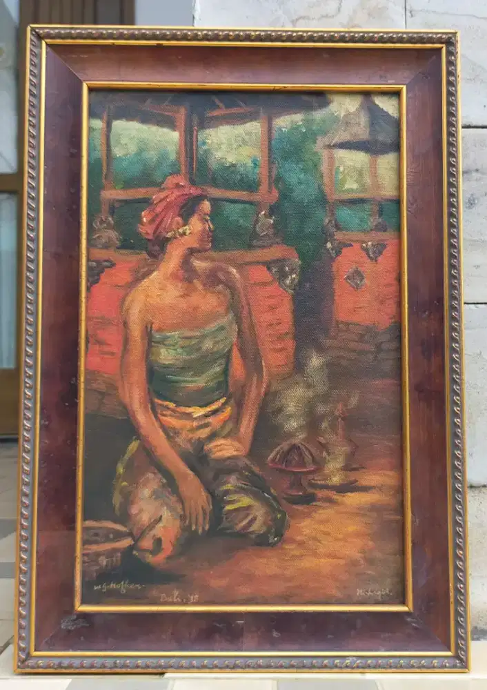 Lukisan Lawas Wanita Bali