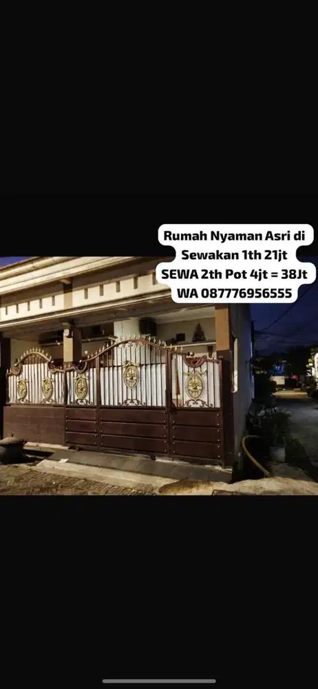 SEWA RUMAH KONTRAKAN RUNGKUT MEDAYU DISKON 4jt SEWA 2th