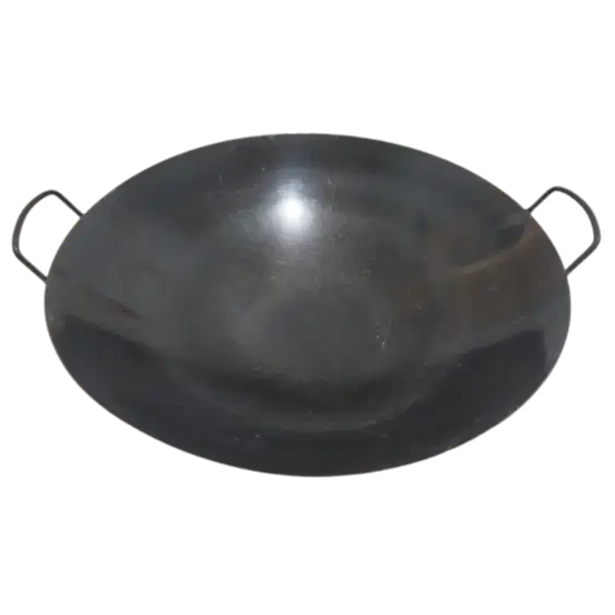 [PII-41] Preloved Wajan/Wok Hitam Carbon Steel Diameter 45 cm