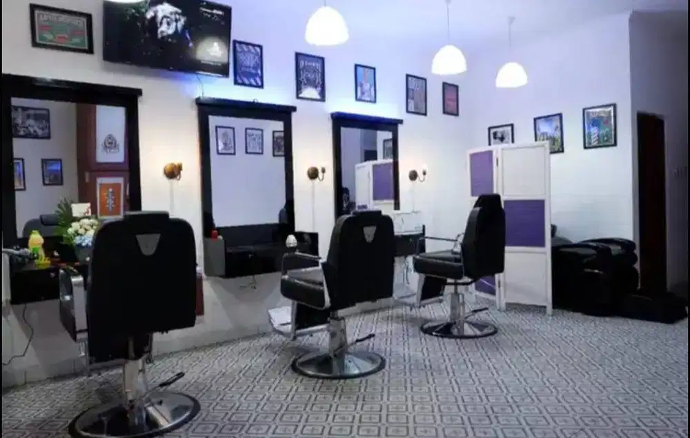 Dijual full set alat barbershop complete tinggal buka saja