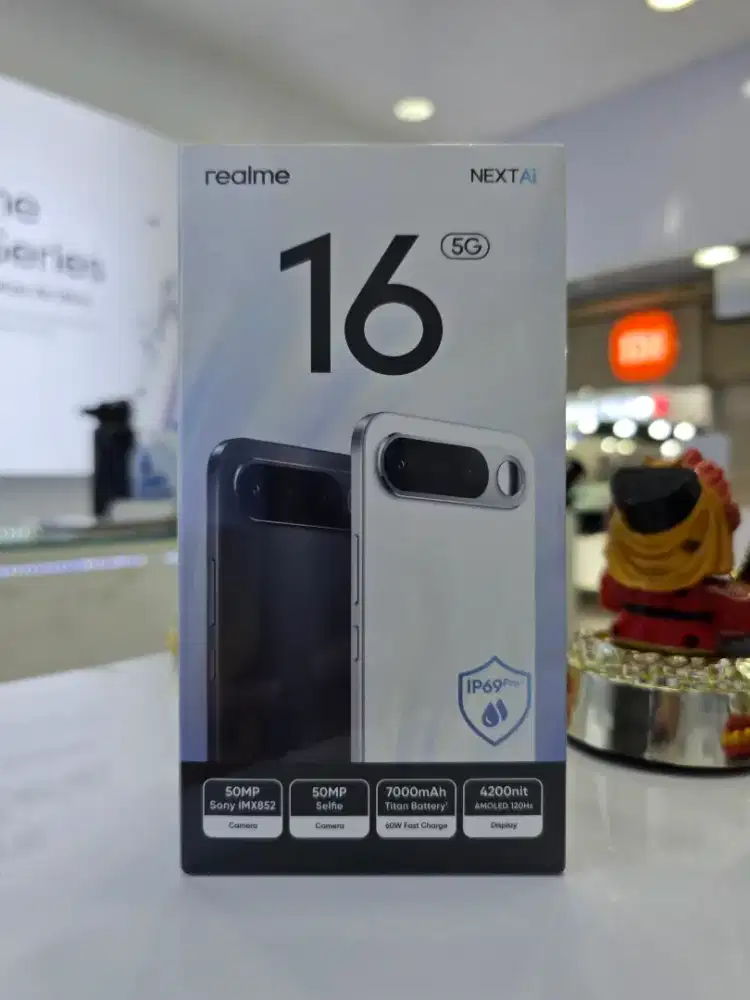 Realme 16 5G 12+14/256Gb Black NEW Garansi resmi Realme -MasterCom