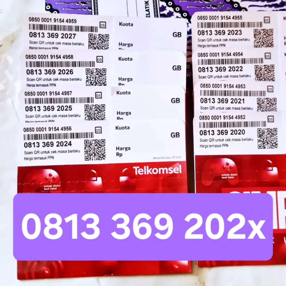 NOMOR CANTIK TELKOMSEL TAHUN LAHIR KARTU PERDANA  SUPER MURAH MERIAH