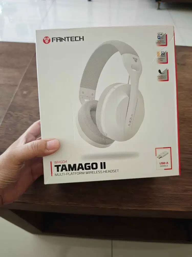 Headset Gaming Wireless Fantech Tamago II White BNIB