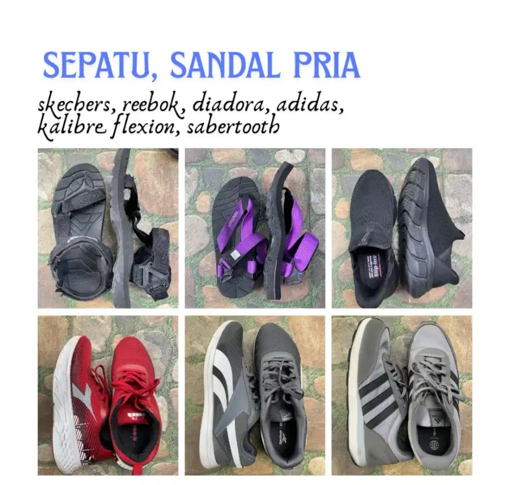 Sepatu, sendal pria (original)