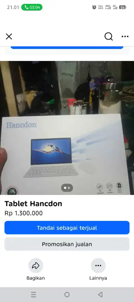 Tablet Hancdon 125GB
