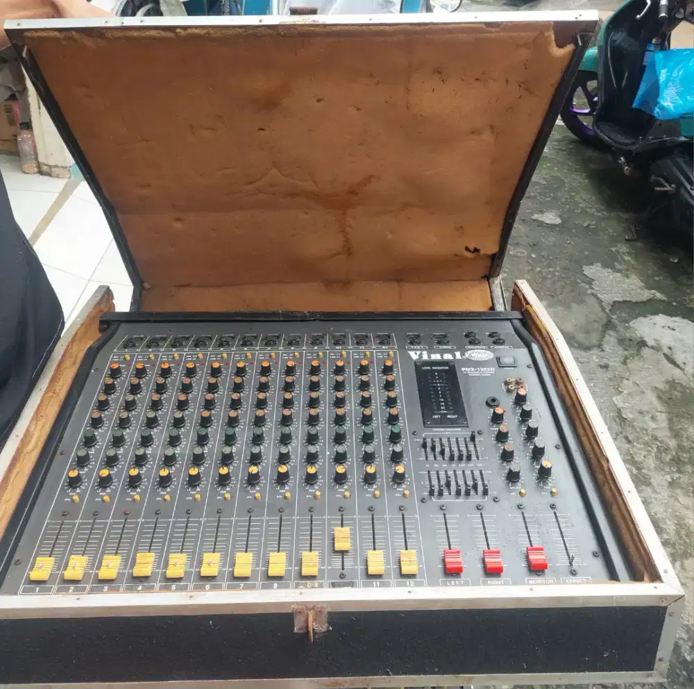 Vintag#vinal 1252 D#Mixer audio 12 chanel set sama box
