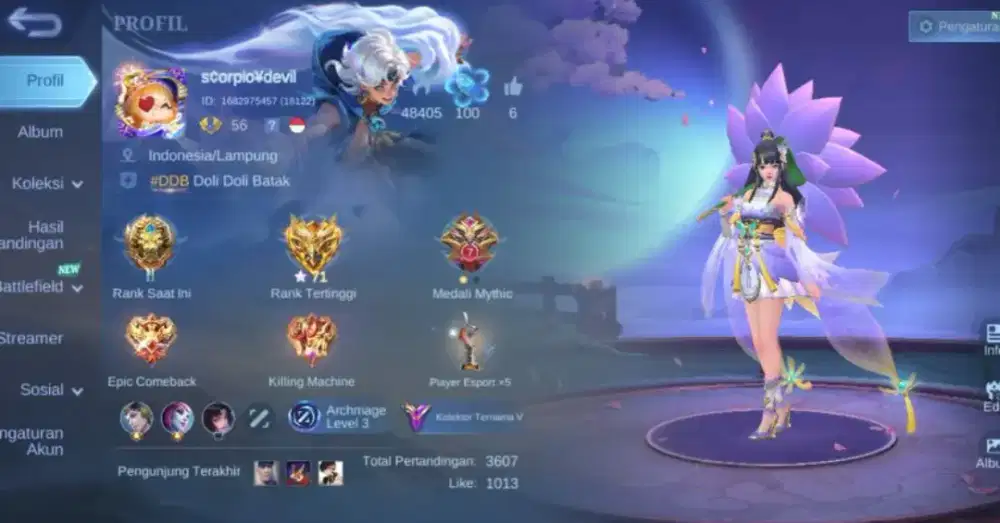 JUAL BELI AKUN GAME MOBILE LEGENDS X PUBG MOBILE