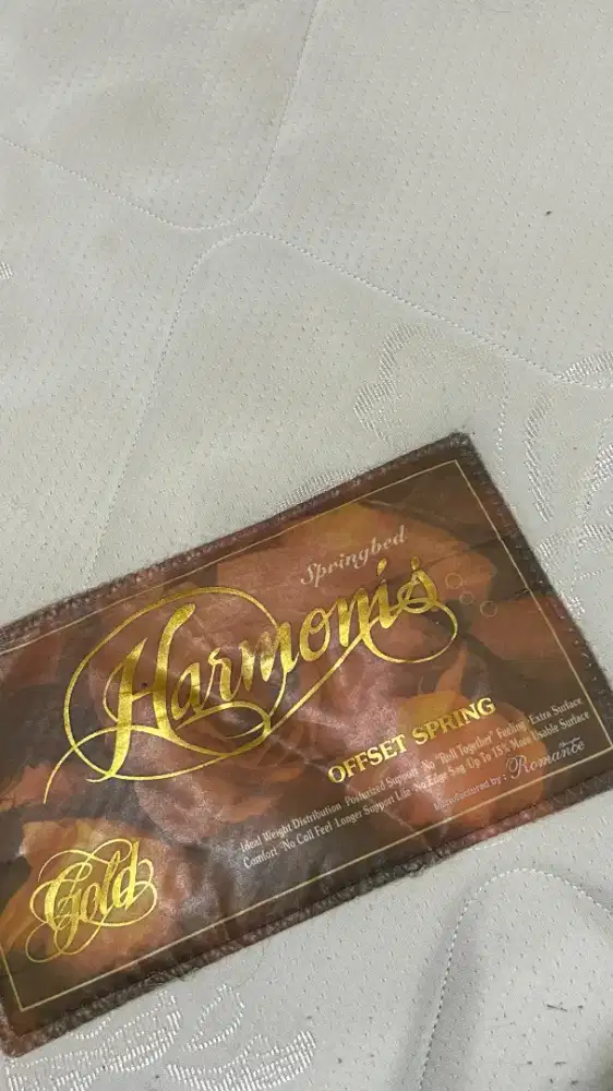 Dijual SPRING BED MERK ROMANCE +Dipan Uk. 200x200 SECOND