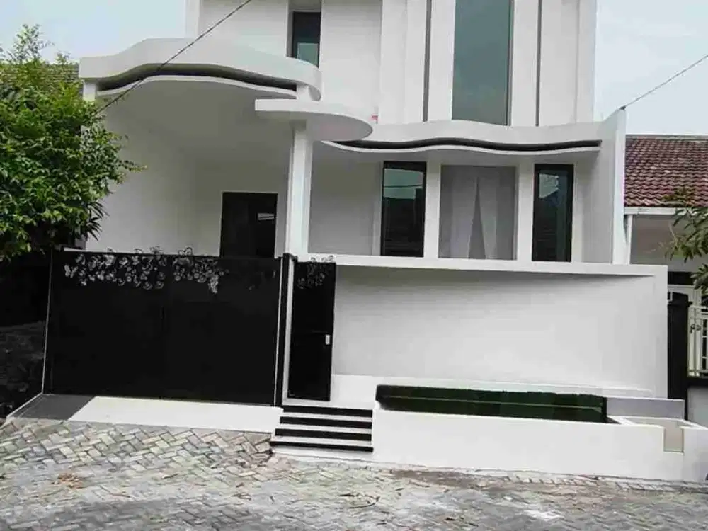 Dijual Rumah modern Klampis Semolo Barat 2 Lantai