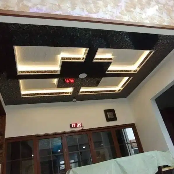 Sekat Plafon Partisi PVC GRC Gypsum Jasa Tukang Pasang Wall Moulding