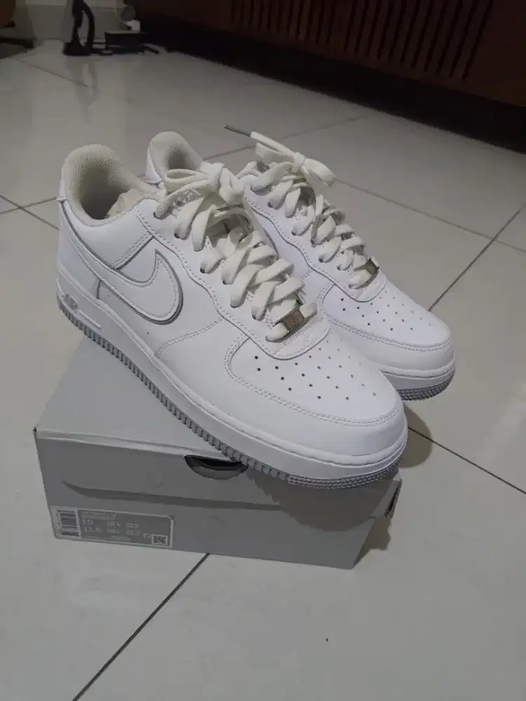Jual Kolpri Sepatu Nike AF1 White Wolf Grey size 44