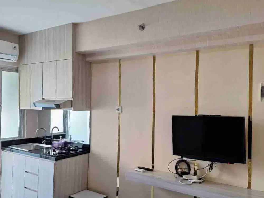 EDUCITY studio furnish new gress lantai rendah dekat ITS, WM, Pakuwon City Mall