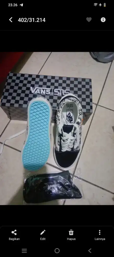Sepatu vans old skool SNS shoes