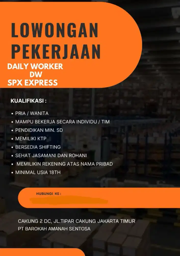 Loker nih guys masih anget dan butuh banyak