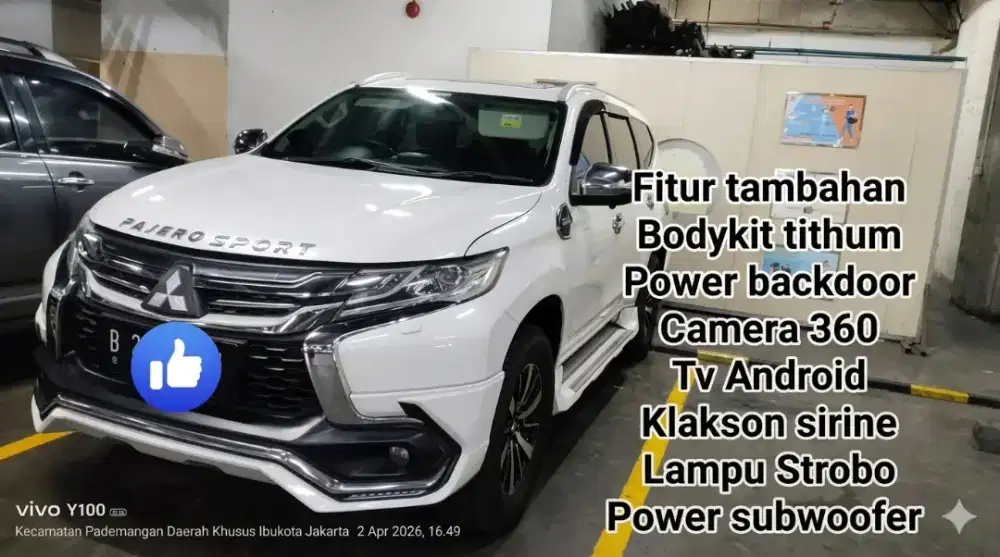 Pajero sport Dakar 2016 putih limited