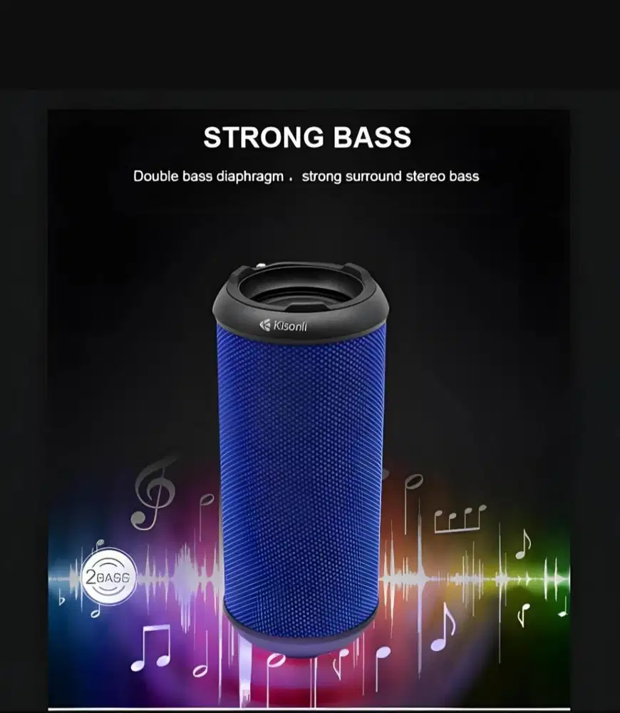 Speaker bluetooth 5.0, Kisonli Q5S , MEGABASS
