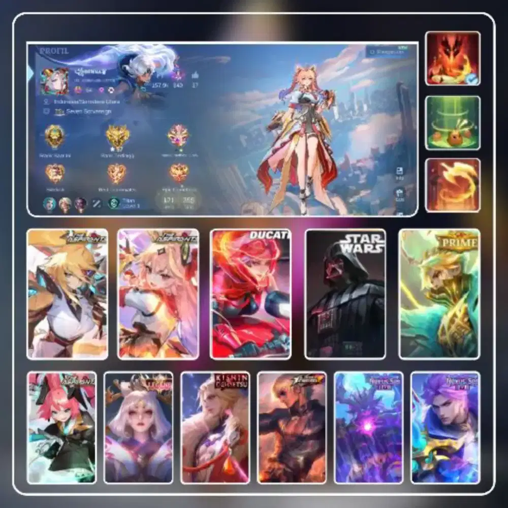 Jual akun Mobile legend
