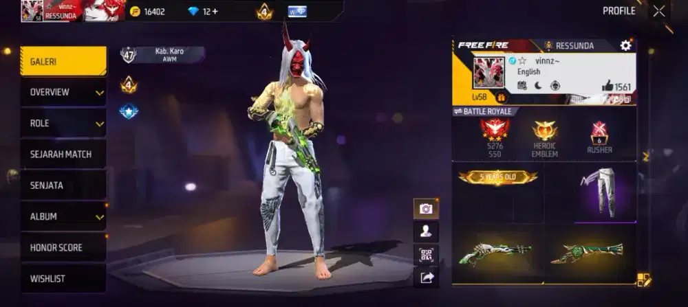 JUAL AKUNNN FREE FREE TERPECAYA SPEK GG