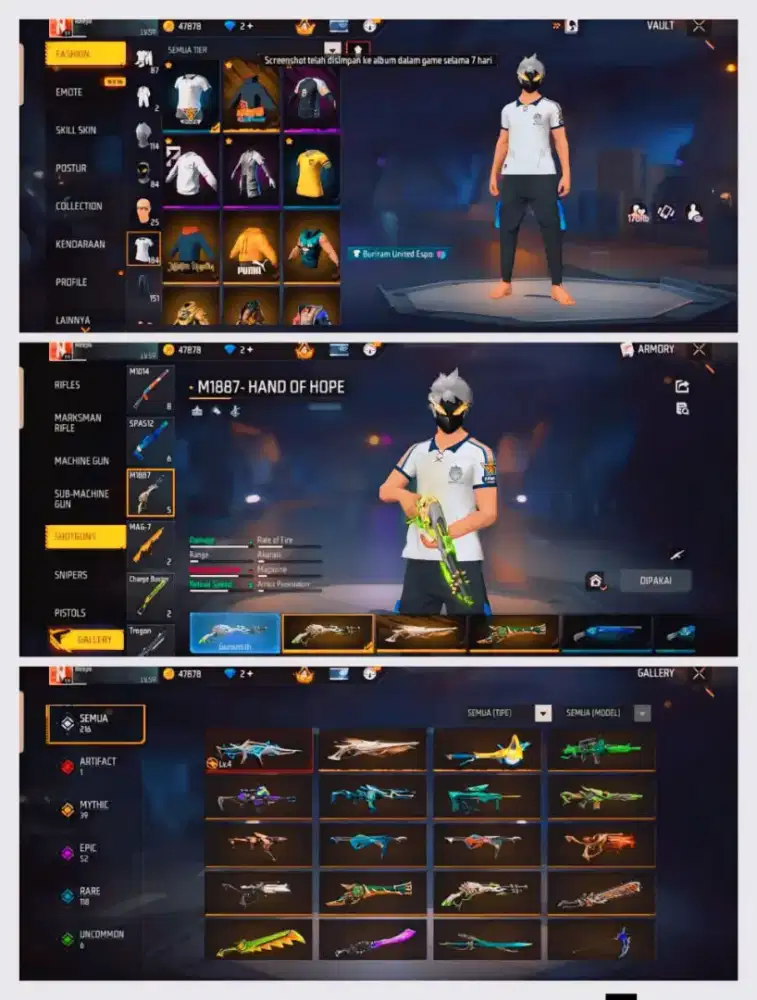 Ready stock akun free fire harga bisa di tawar yg mau beli buruan