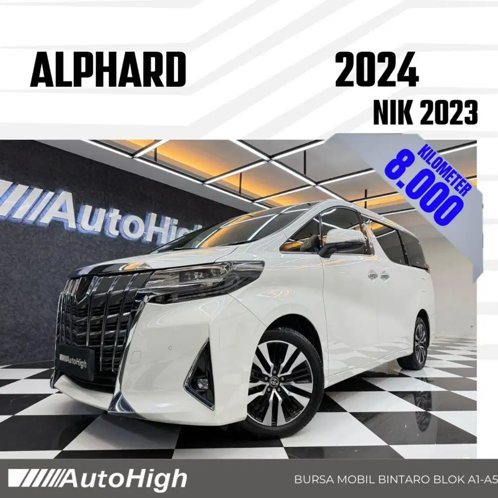 DP10% [Km8.000] Alphard G 2023 White Reg 2022 #AUTOHIGH