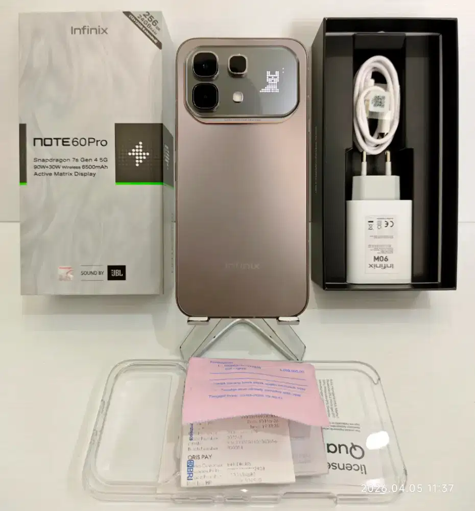 Infinix Note 60 Pro 5G 12/256 Gb Likenew100% GaransiResmi Mar 27 bs Tt