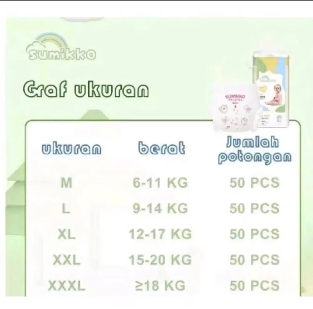 Jual pampers murah merek sumikko