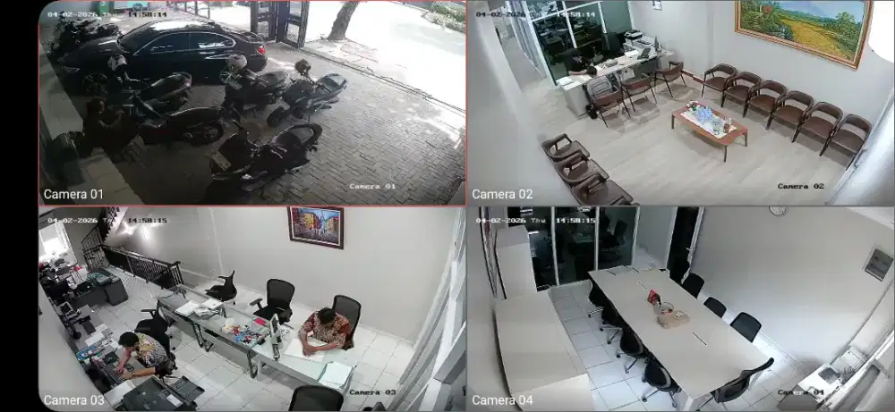 Paket pasang 2jtan hilook 3 camera 2mp free