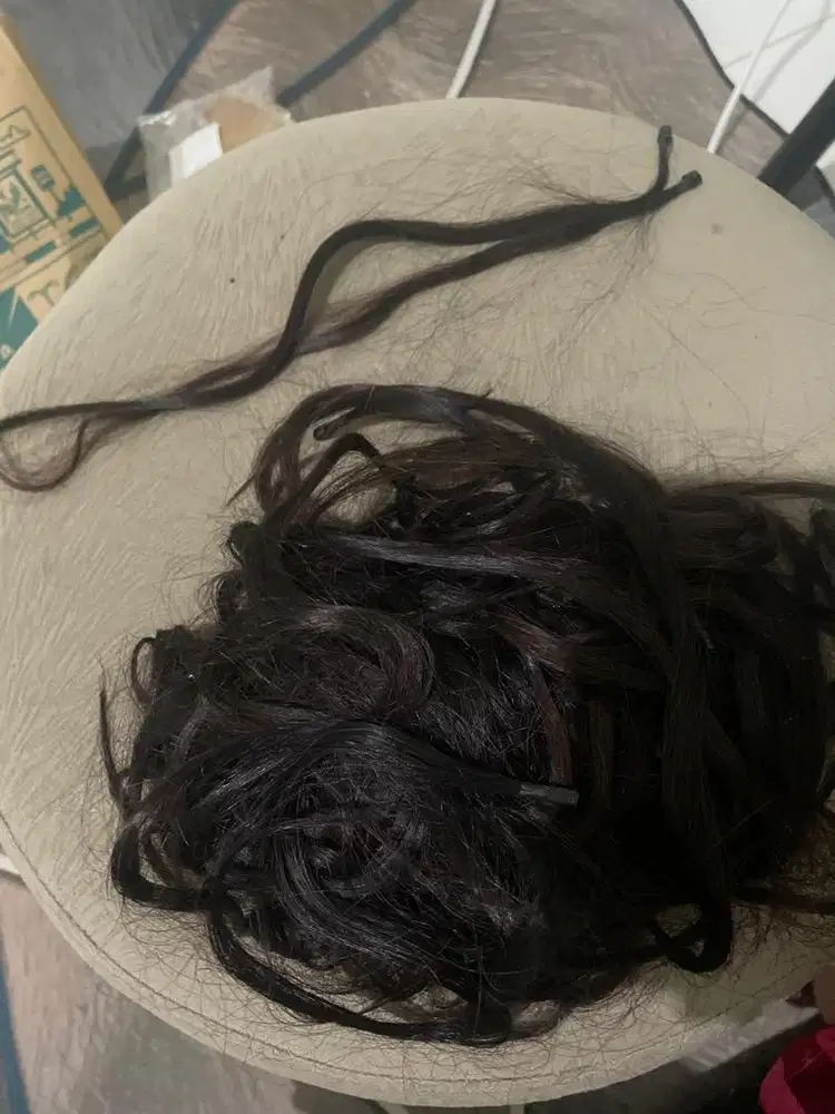 Dijual rambut sambung 50cm warna hitam