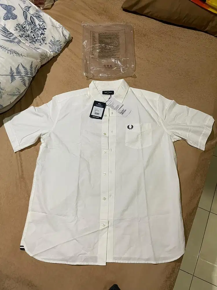 Kemeja Fred Perry Oxford (Lengan Pendek) Original - Brand New!