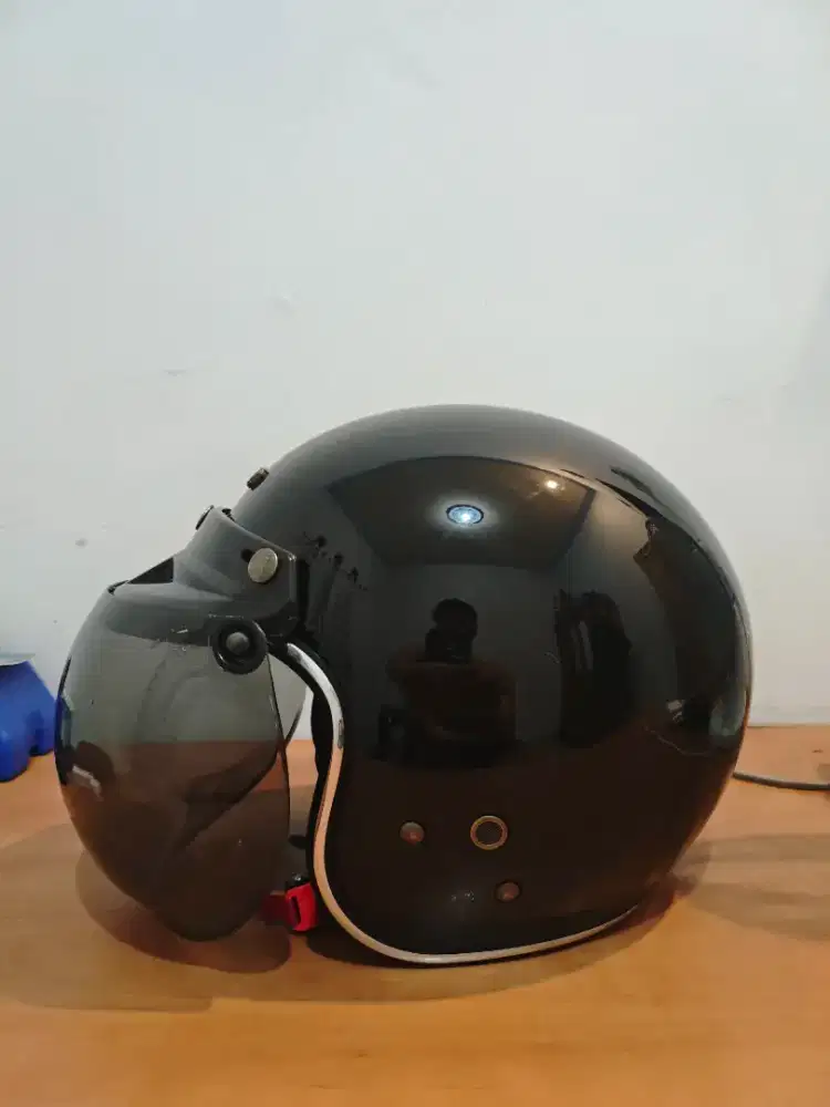 dijual cepat helm NJS bogo hitam glossy