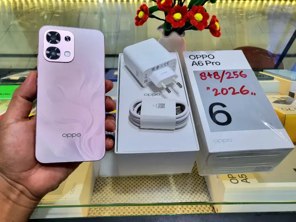OPPO A6 PRO RAM 16/256GB LIKE_NEW
Tipe Terbaru pemakaian Singkat