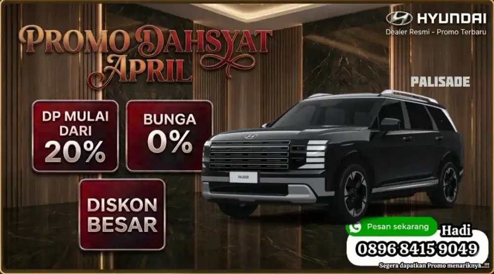 Promo hyundai palisade hybrid signature calligraphy awd kredit cash