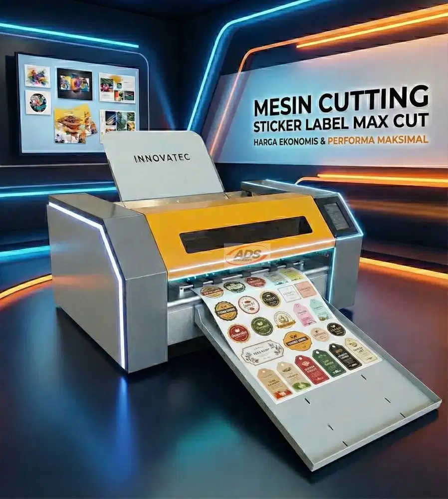 MESIN CUTTING STICKER LABEL A3 MAX CUT TIPE TERBARU