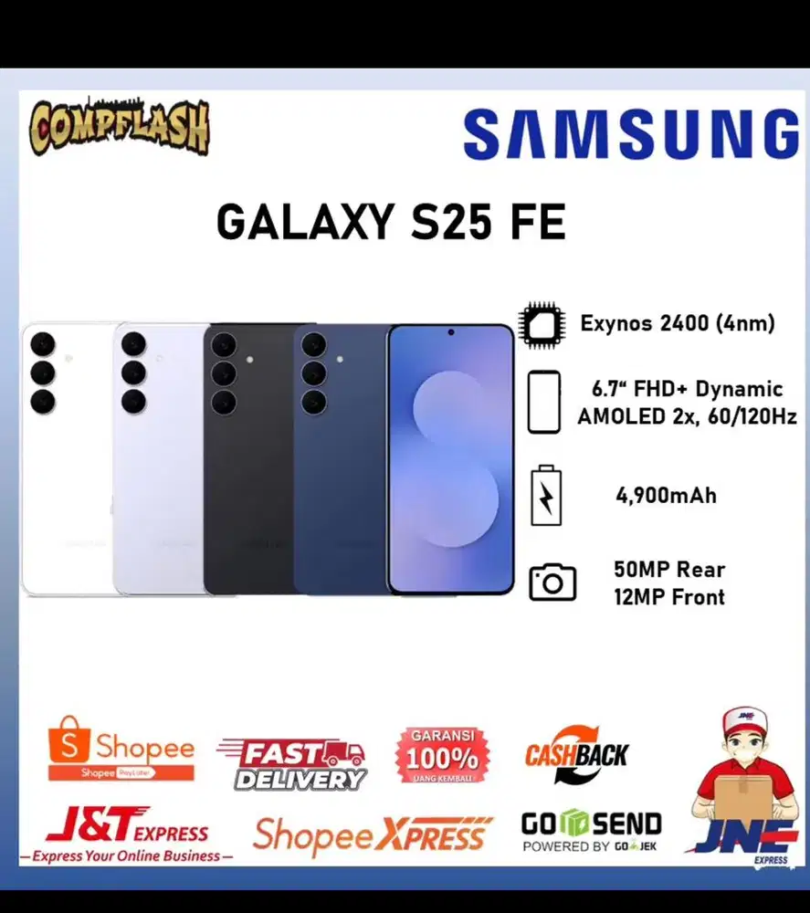 SAMSUNG S25 FE RAM 8 BARU