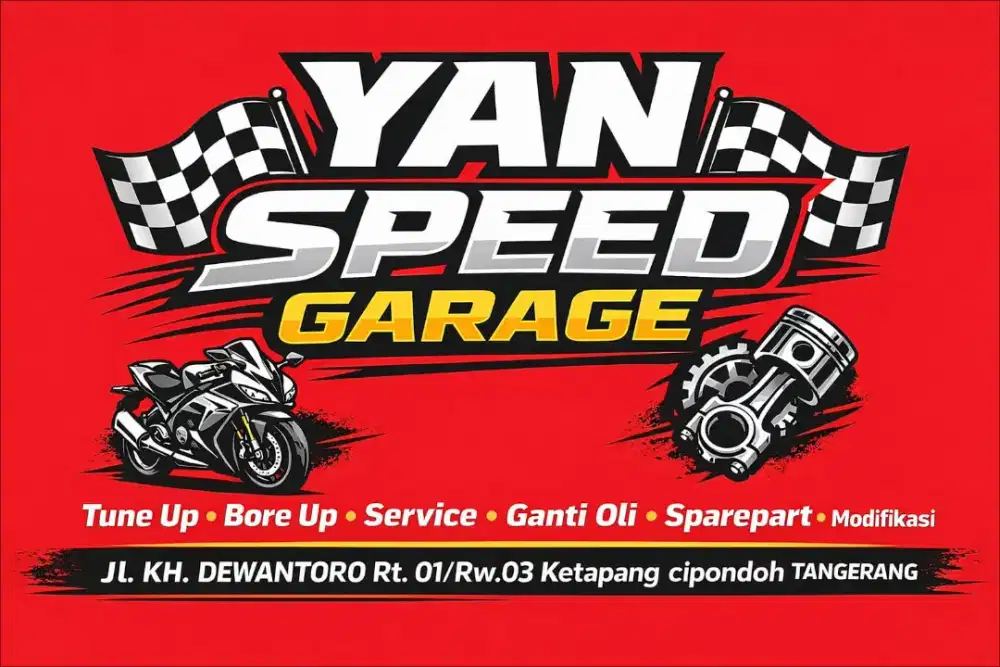 Bengkel motor rumahan