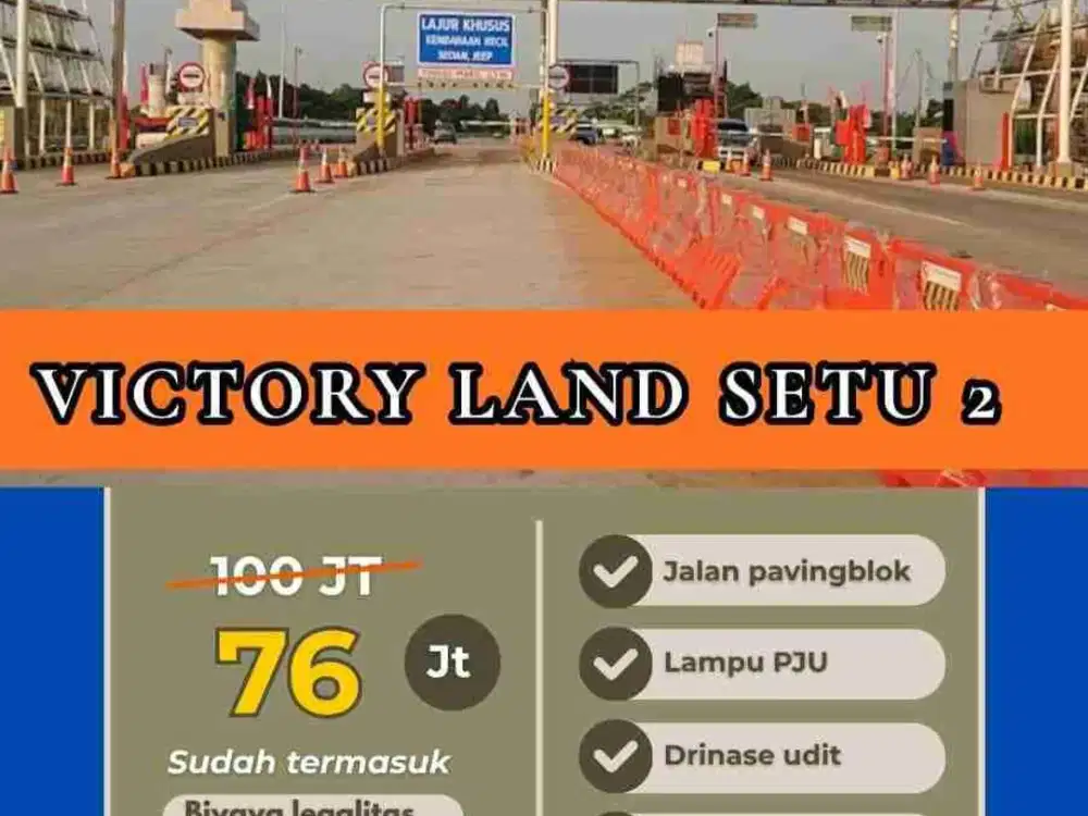 JUAL TANAH KAVLING MURAH SETU