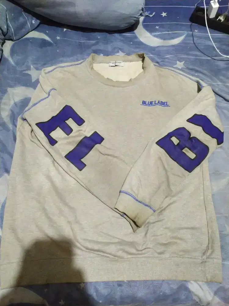 Sweater long blue label