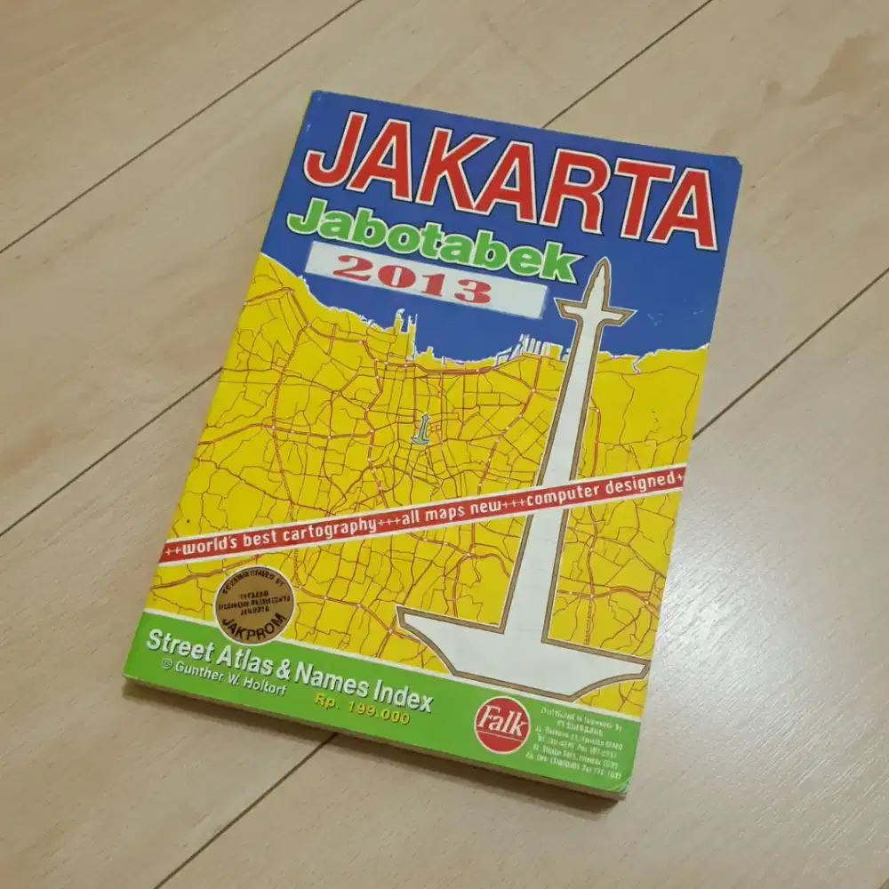 Buku atlas/peta Jabotabek 2013