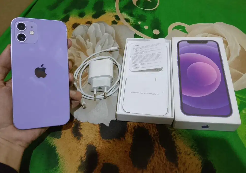 iPhone 12 Purple 128 GB Fullset