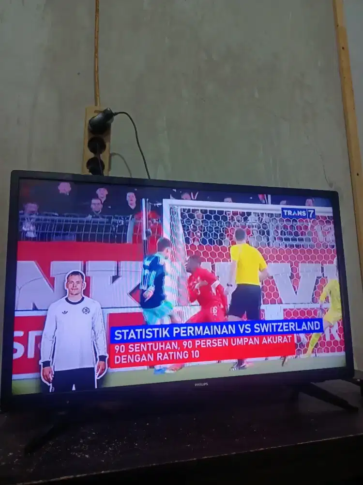 Tv Philips analog 24 in minus suara