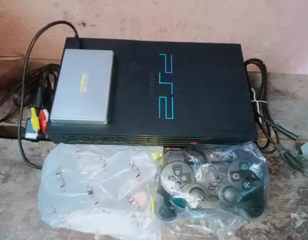 Jual PS2 Fat Matrix hardisk eksternal 500GB seri 5000