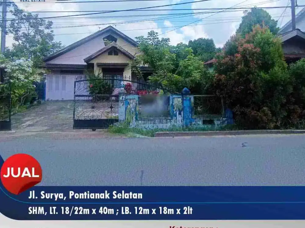 Tanah 800 m2 + rumah