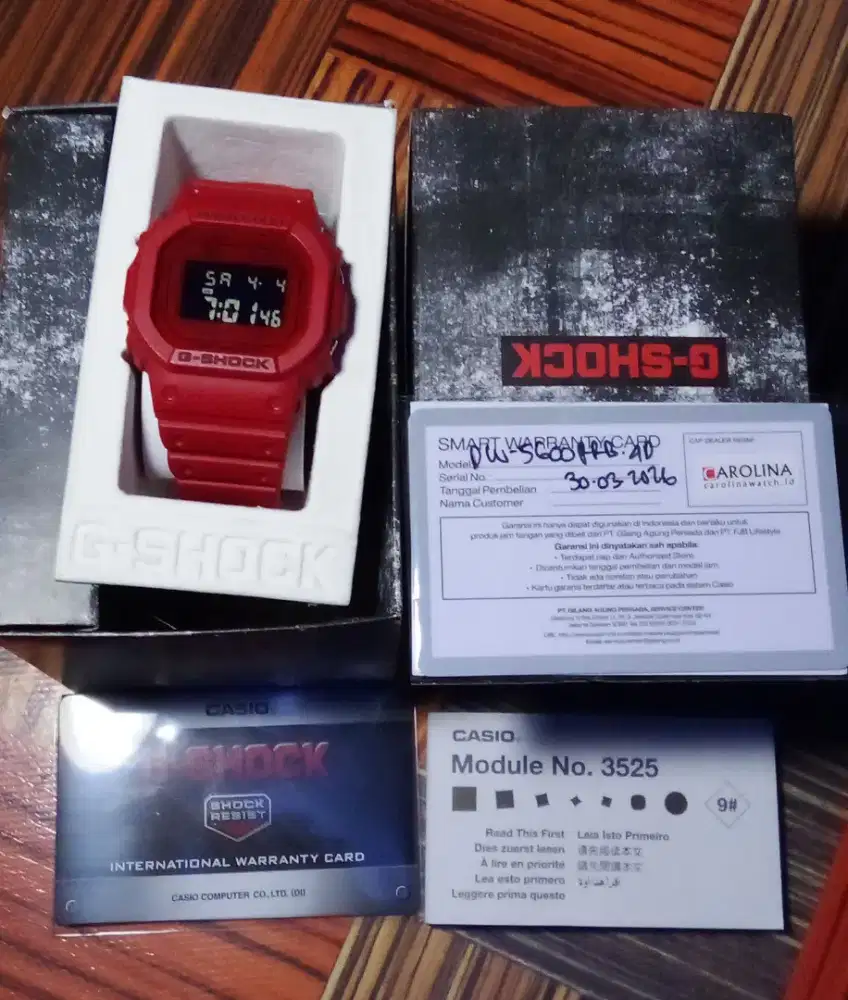 Gshock DW 5600RRB baru